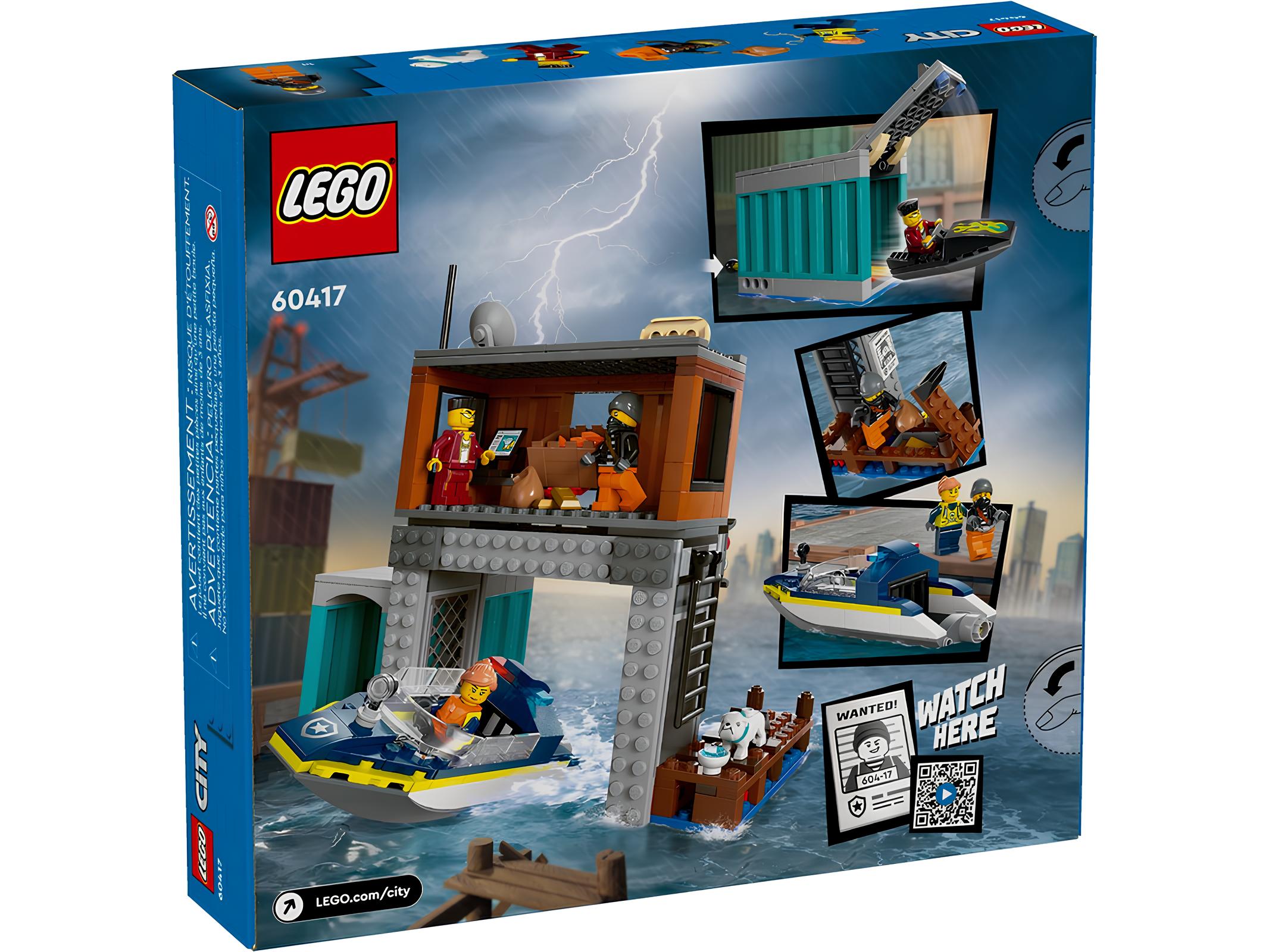 Конструктор LEGO City 60417 Полицейский катер и убежище преступников в  магазине Shop-device