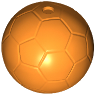 Ball, Sports Soccer Plain, x45 Orange N