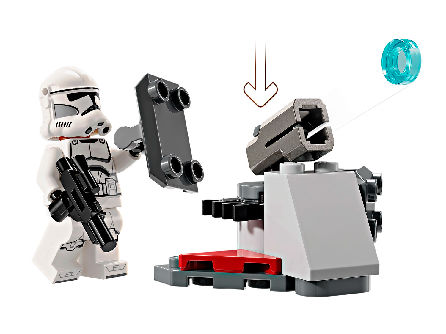 Конструктор LEGO Star Wars 75372 Боевой набор солдат-клонов и боевых  дроидов в магазине Shop-device