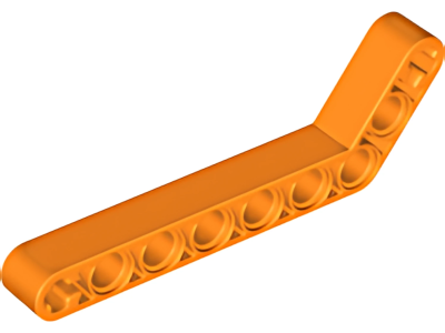 Деталь LEGO Technic, Liftarm, Modified Bent Thick 1 x 9 (7 - 3) 32271 (16616, 42160) Orange U
