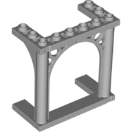 Arch 3 x 6 x 5 Ornamented, 30613 Light Bluish Gray N