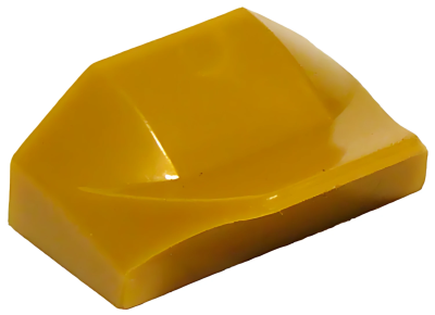 Деталь LEGO Lego Slope, Curved 1 x 2 x 2/3 Wing End 47458 (78881, 81300) Pearl Gold U