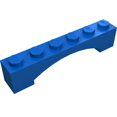 Деталь Lego Арка Arch 1 x 6 Raised Arch 92950 Blue U