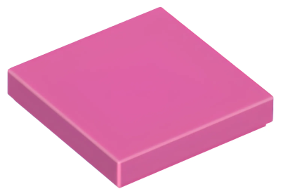 Деталь LEGO Tile 2 x 2 with Groove 3068b (1136, 63327, 78814, 88409) Dark Pink U