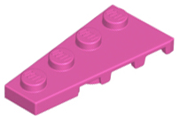 Wedge, Plate 4 x 2 Left, 41770 Dark Pink U