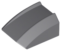 Slope, Curved 2 x 2 Lip, 30602 Dark Bluish Gray U