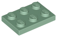Plate 2 x 3, 3021 Sand Green N
