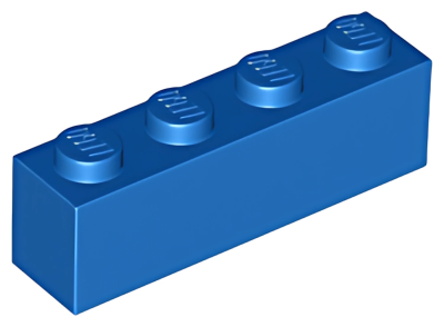 Кирпич LEGO Brick 1 x 4 3010 (6146) Blue U