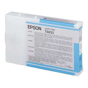 Картридж Epson T6055 Light Cyan голубой C13T605500 оригинальный