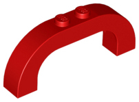 Arch 1 x 6 x 2 Curved Top, 6183 Red N