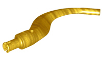 Appendage Bladed with Pin (Tail, Plant Limb), 24204 Pearl Gold U