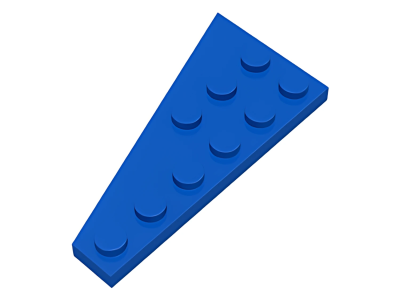 Деталь LEGO Клиновидная пластина Lego Wedge, Plate 6 x 3 Right 54383 Blue U