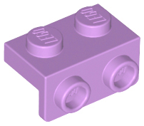Деталь Lego Скоба Bracket 1 x 2 - 1 x 2 99781 Medium Lavender U
