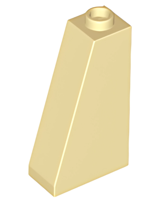 Деталь LEGO Lego Slope 75 2 x 1 x 3 - Hollow Stud 4460b Tan U
