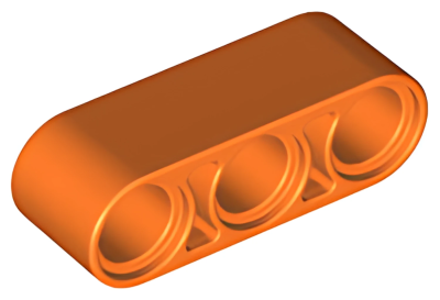 Деталь LEGO Technic, Liftarm Thick 1 x 3 32523 Orange U