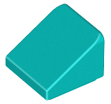 Slope 30 1 x 1 x 2/3, 54200 Dark Turquoise U