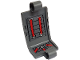 Technic, Panel Curved 3 x 5 x 3 with Dark Bluish Gray Cushions and Red Seat Belts on Inside Pattern (Stickers) - Set 42057, 24116pb013  