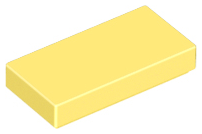 Tile 1 x 2, 3069 Bright Light Yellow U
