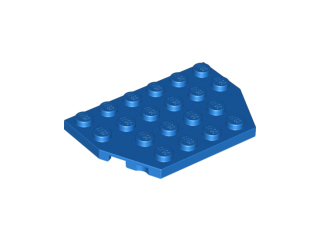 Wedge, Plate 4 x 6 Cut Corners, 32059 Blue N
