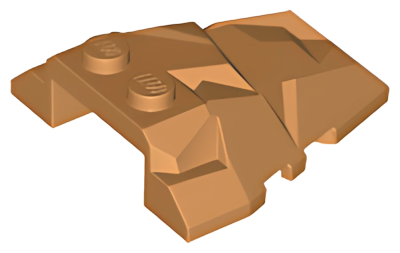Деталь LEGO Wedge 4 x 4 Fractured Polygon Top 64867 (28625, 29383) Medium Nougat U