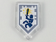 Tile, Modified 2 x 3 Pentagonal with Nexo Power Shield Pattern - Centaur Charge, 22385pb153  