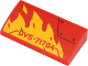 Slope, Curved 2 x 4 x 2/3 with Bottom Tubes with 'DVS-71704', Yellow Flames and Black Line and Circles Pattern Model Right Side (Sticker) - Set 71704, 88930pb129R  