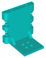 Container, Box Vidiyo Back Base, 65132 Dark Turquoise U