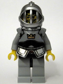 Минифигурка Lego Fantasy Era - Crown Knight Scale Mail with Crown, Breastplate, Grille Helmet, Curly Eyebrows and Goatee cas419