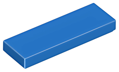 Деталь LEGO Tile 1 x 3 63864 (37294) Blue U