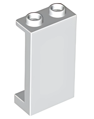 Деталь LEGO Lego Panel 1 x 2 x 3 with Side Supports - Hollow Studs 87544 (35340, 74968) White U