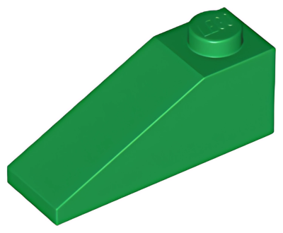 Деталь LEGO Lego Slope 33 3 x 1 4286  Green U