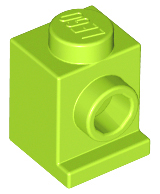 Brick, Modified 1 x 1 with Headlight, 4070 Lime N