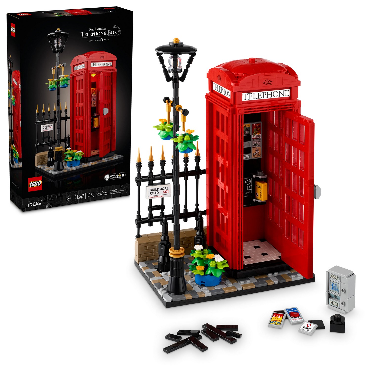 Конструктор LEGO Ideas 21347 Красная лондонская телефонная будка