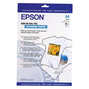Бумага для термоперевода Epson Iron-on Cool Peel Transer Paper A4 10 листов C13S041154