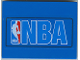 Slope 10 6 x 8 with NBA Logo Blue Pattern (Sticker) - Sets 3432 / 3433, 4515pb008  