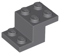 Bracket 3 x 2 x 1 1/3 with Bottom Stud Holder, 73562 Dark Bluish Gray U