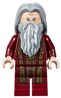 Минифигурка Lego Harry Potter Albus Dumbledore - Dark Red Robe, Light Bluish Gray Hair hp147