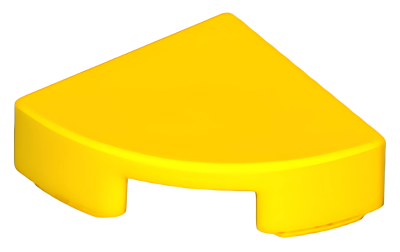 Деталь LEGO Lego Tile, Round 1 x 1 Quarter 25269 (6195183)  Yellow U