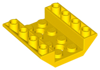 Slope, Inverted 45 4 x 4 Double with 2 Holes, 72454 Yellow U