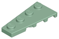 Wedge, Plate 4 x 2 Left, 41770 Sand Green N