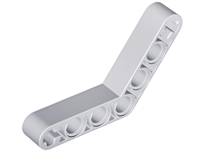Деталь LEGO Technic, Liftarm, Modified Bent Thick 1 x 7 (4 - 4) 32348 (42165) Light Bluish Gray U