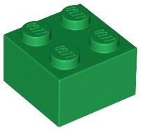 Brick 2 x 2, 3003 Green N