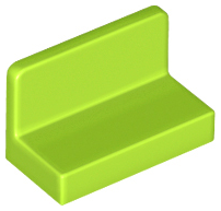 Panel 1 x 2 x 1 with Rounded Corners, 4865b Lime U