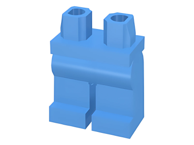Деталь LEGO Ноги Lego Hips and Legs Plain 970c00 (73200) Medium Blue N