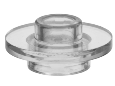 Minifigure, Utensil Tea Saucer with Hollow Stud, 38799 Trans-Clear N