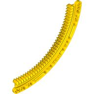 Technic, Gear Rack 11 x 11 Curved, 24121 Yellow N