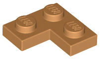 Plate 2 x 2 Corner, 2420 Medium Nougat N