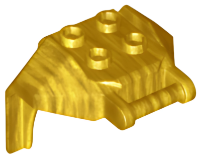 Деталь Lego Large Figure Armor, Chest with 4 Studs and Bar Handle 27167 Pearl Gold U