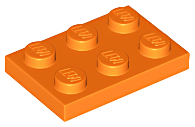 Деталь LEGO Plate 2 x 3 3021 (03021) Orange U