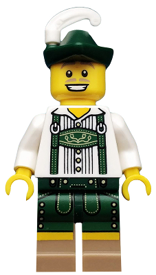 Минифигурка LEGO Lederhosen Guy, Series 8 (Minifigure Only without Stand and Accessories) col115